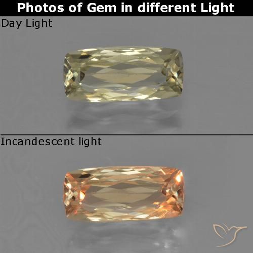 1.30ct Naturel Jaune moelleux Diaspore Couleur Changeant, Coussin, VVS
