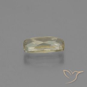 Diaspore Couleur Changeant Jaune moelleux naturelle Coussin, 1.30 ct, VVS