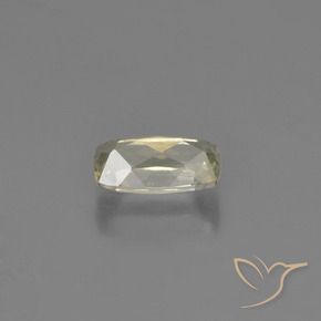 Diaspore Couleur Changeant Jaune très clair naturelle Coussin, 0.76 ct, VS