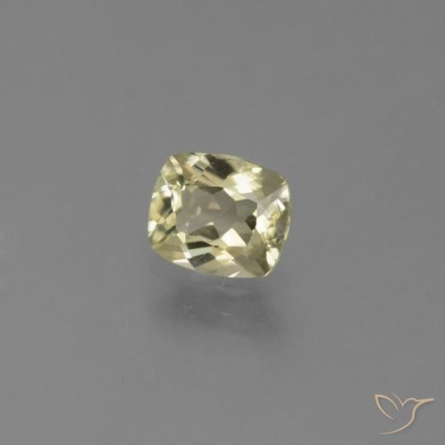 Diaspore Couleur Changeant Jaune doré très clair naturelle Coussin, 0.70 ct, VVS-VS