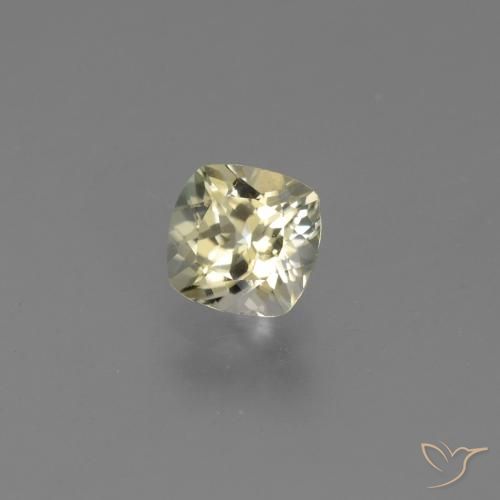 Diaspore Couleur Changeant Jaune doré très clair naturelle Coussin, 0.80 ct, VVS-VS