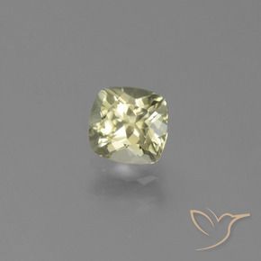 Diaspore Couleur Changeant Jaune clair naturelle Coussin, 0.87 ct, VVS-VS