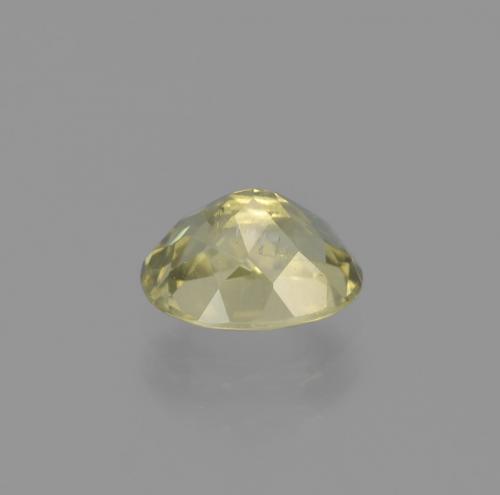 Diaspore à changement de couleur jaune naturelle coupe ovale, 1,18 ct, VS-SI