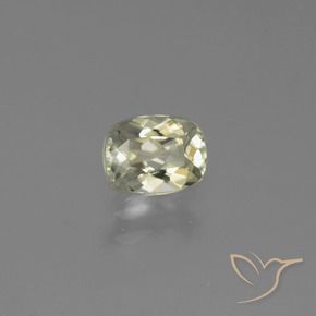Diaspore Couleur Changeant Jaune pâle naturelle Coussin, 0.77 ct, VVS