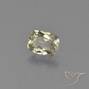 Diaspore Couleur Changeant Jaune très clair naturelle Coussin, 0.86 ct, VS