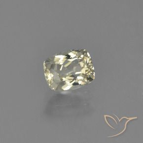 Diaspore Couleur Changeant Jaune pâle naturelle Coussin, 0.75 ct, VVS-VS