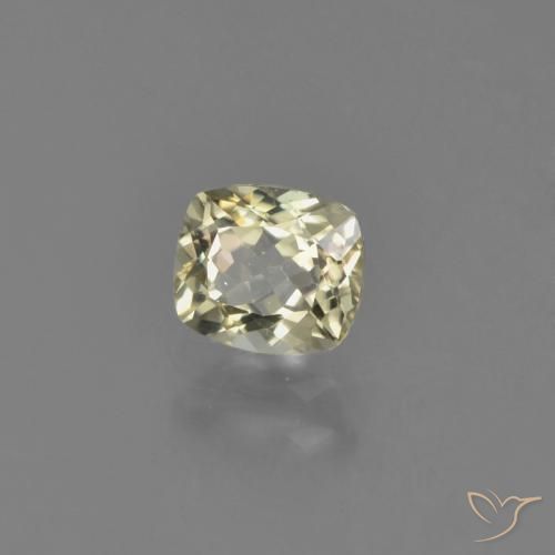 Diaspore Couleur Changeant Jaune clair naturelle Coussin, 0.76 ct, VVS-VS