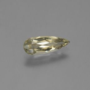 Diaspore à changement de couleur jaune naturelle en forme de poire, 1,36 ct, VVS-VS