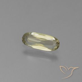 Diaspore Couleur Changeant Jaune clair naturelle ovale, 0.71 ct, VVS