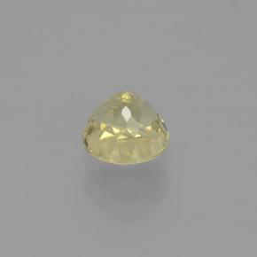 Diaspore Couleur Changeant Jaune clair naturelle Coupe roude, 1.29 ct, VS-SI
