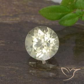 Diaspore Couleur Changeant Jaune très clair naturelle Tour, 0.61 ct, VVS-VS