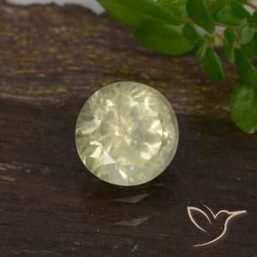 Diaspore Couleur Changeant Jaune clair naturelle Tour, 0.64 ct, VVS-VS