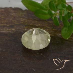 Diaspore Couleur Changeant Jaune clair naturelle Tour, 0.64 ct, VVS-VS
