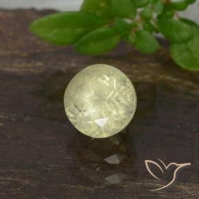 Diaspore Couleur Changeant Jaune clair naturelle Tour, 0.63 ct, VS-SI