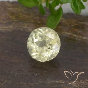 Diaspore Couleur Changeant Jaune clair naturelle Tour, 0.65 ct, VS
