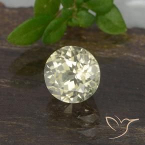 Diaspore Couleur Changeant Jaune pâle naturelle Tour, 0.70 ct, VVS-VS