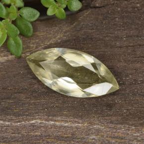 Diaspore à changement de couleur jaune naturelle marquise, 0,76 ct, VVS-VS