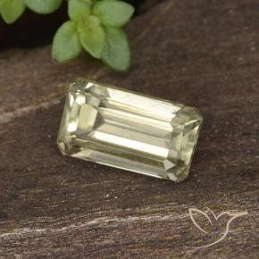 Diaspore Couleur Changeant Jaune clair naturelle Octogone / coupe Émeraude, 0.87 ct, VVS-VS