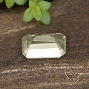 Diaspore Couleur Changeant Jaune clair naturelle Octogone / coupe Émeraude, 0.73 ct, VVS-VS