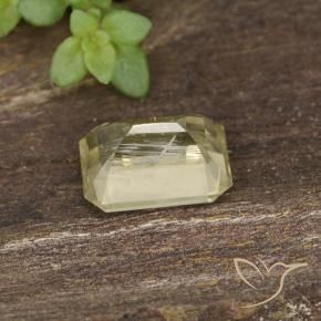 Diaspore Couleur Changeant Jaune très clair naturelle Octogone / coupe Émeraude, 0.73 ct, VVS-VS