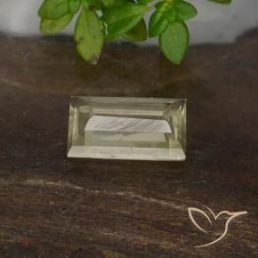 Diaspore Couleur Changeant Beige jaune naturelle Baquette, 0.64 ct, VS