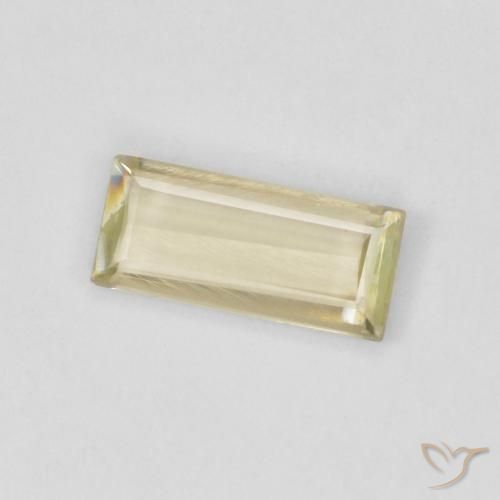 Diaspore Couleur Changeant Jaune clair naturelle Baquette, 0.70 ct, VVS-VS