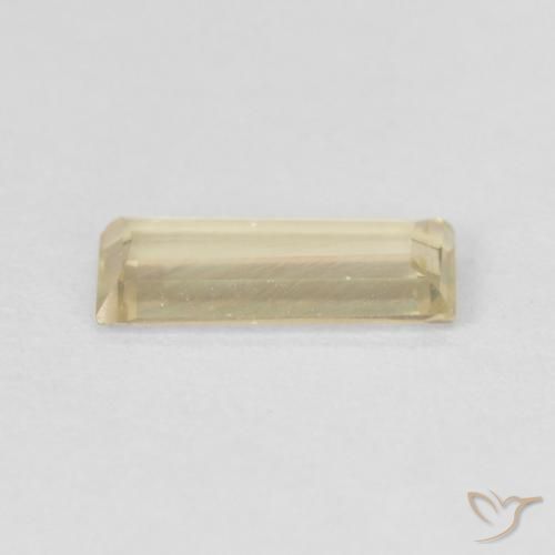 Diaspore Couleur Changeant Jaune clair naturelle Baquette, 0.70 ct, VVS-VS