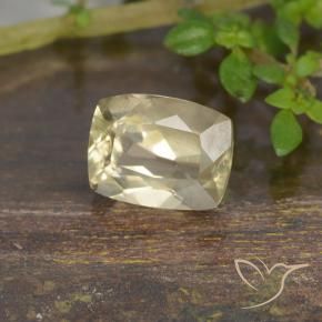 Diaspore Couleur Changeant Jaune très clair naturelle Coussin, 0.94 ct, VS
