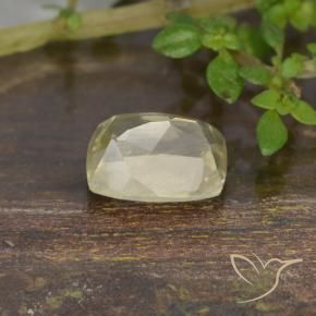 Diaspore Couleur Changeant Jaune très clair naturelle Coussin, 0.94 ct, VS