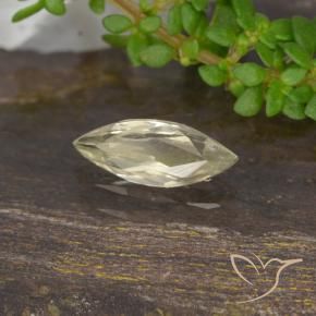 Diaspore Couleur Changeant Jaune doré très clair naturelle Marquise, 0.50 ct, VVS-VS
