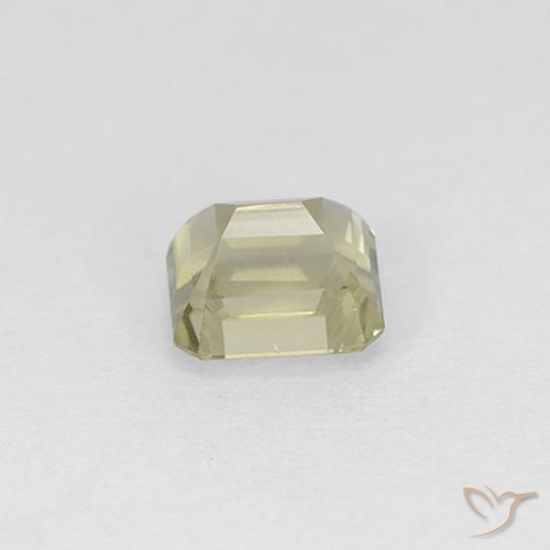 Diaspore Couleur Changeant Jaune pâle naturelle Octogone / coupe Émeraude, 1.07 ct, VS