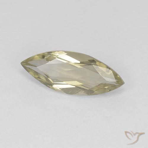 Diaspore Couleur Changeant Jaune clair naturelle Marquise, 0.90 ct, VVS-VS