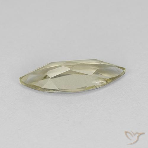 Diaspore Couleur Changeant Jaune clair naturelle Marquise, 0.90 ct, VVS-VS