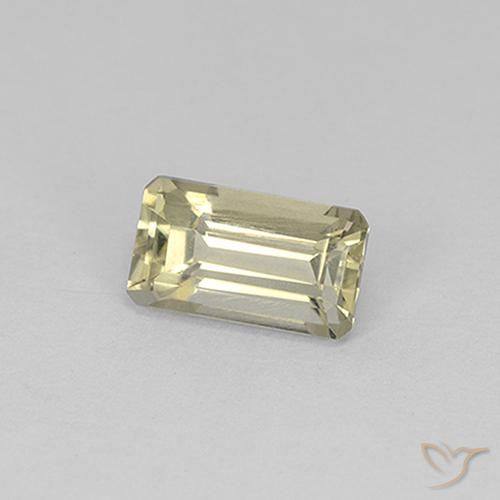 Diaspore Couleur Changeant Jaune clair naturelle Octogone / coupe Émeraude, 0.91 ct, VS