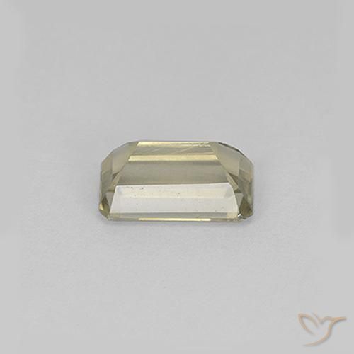 Diaspore Couleur Changeant Jaune clair naturelle Octogone / coupe Émeraude, 0.91 ct, VS