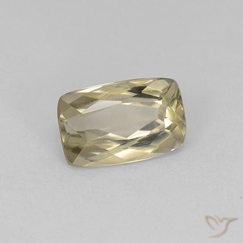 Diaspore Couleur Changeant Jaune très clair naturelle Coussin, 1.37 ct, VS