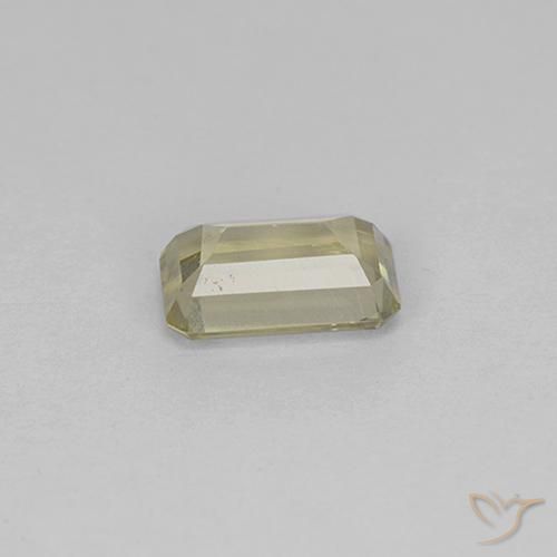 Diaspore Couleur Changeant Jaune clair naturelle Octogone / coupe Émeraude, 0.79 ct, VVS-VS