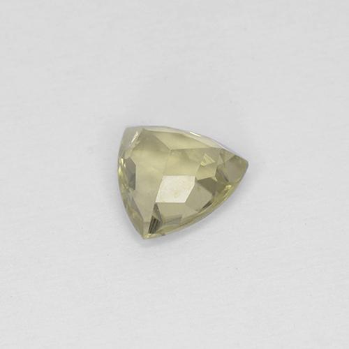 Diaspore à changement de couleur jaune naturelle trillion, 0,70 ct, VS