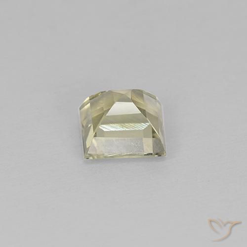 Diaspore Couleur Changeant Jaune très pâle naturelle Carré, 0.94 ct, VS
