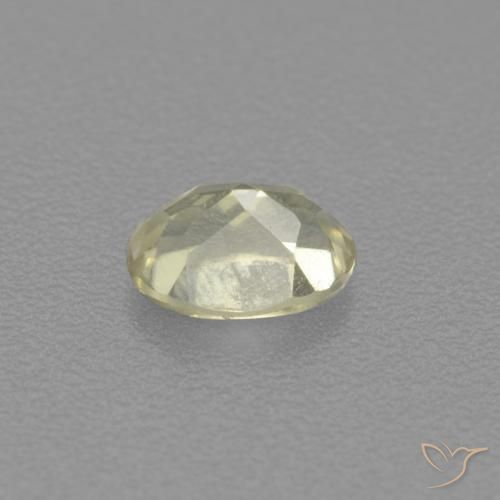 Diaspore Couleur Changeant Jaune clair naturelle ovale, 0.48 ct, VS
