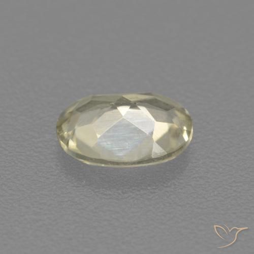 Diaspore Couleur Changeant Jaune clair naturelle ovale, 0.58 ct, VS