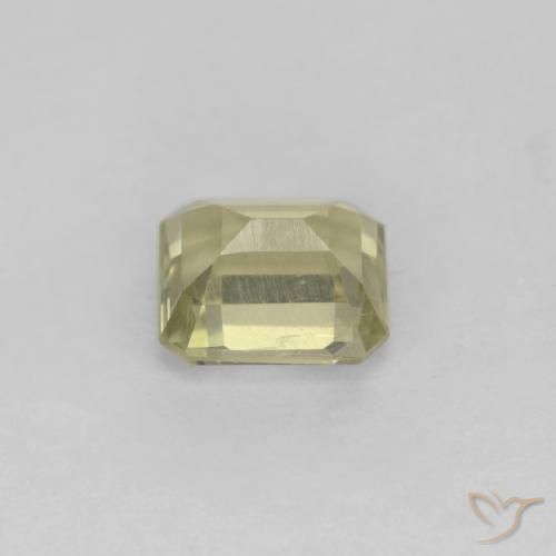 Diaspore Couleur Changeant Jaune clair naturelle Octogone / coupe Émeraude, 0.83 ct, VS