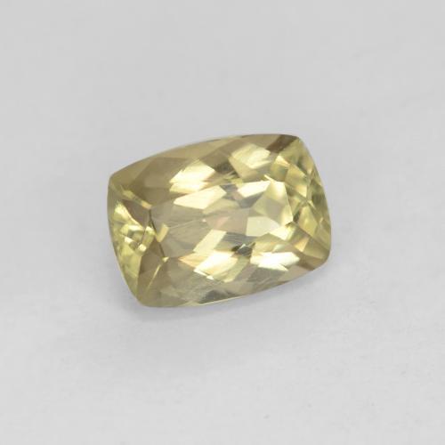 Diaspore Couleur Changeant Jaune clair naturelle Coupe coussin, 0.89 ct, VS