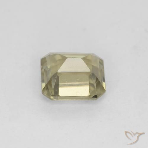 Diaspore Couleur Changeant Jaune pâle naturelle Octogone / coupe Émeraude, 0.89 ct, VS