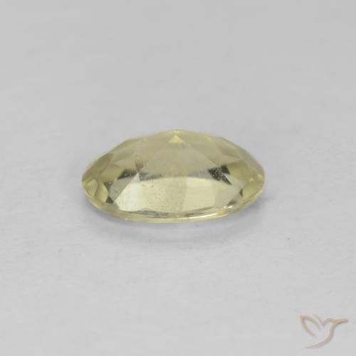 Diaspore Couleur Changeant Jaune clair naturelle ovale, 0.67 ct, VS