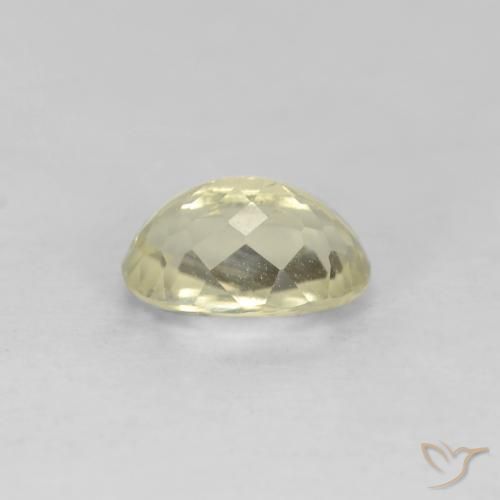 Diaspore Couleur Changeant Jaune clair naturelle ovale, 0.78 ct, VS