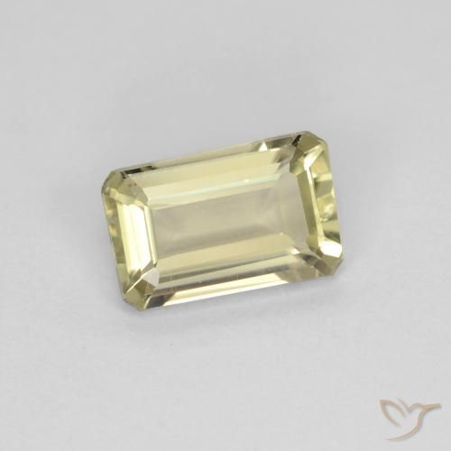 Diaspore Couleur Changeant Jaune très pâle naturelle Octogone / coupe Émeraude, 0.72 ct, VS