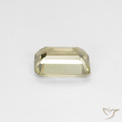 Diaspore Couleur Changeant Jaune clair naturelle Octogone / coupe Émeraude, 0.71 ct, VS