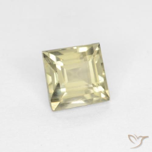Diaspore Couleur Changeant Beige jaune naturelle Carré, 0.90 ct, VVS-VS