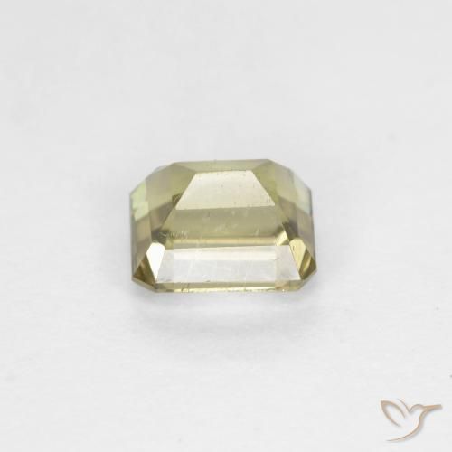 Diaspore Couleur Changeant Jaune pâle naturelle Octogone / coupe Émeraude, 0.78 ct, VS-SI